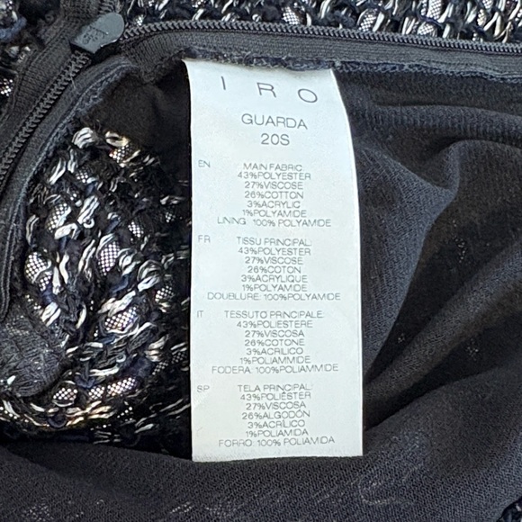 IRO PARIS Guarda Cropped Metallic Bouclé Top, 
Size : small Waist - Picture 13 of 16